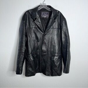 Aviatrix Real Leather Jacket Garments Men XL Black RL Coat Genuine 90s C4